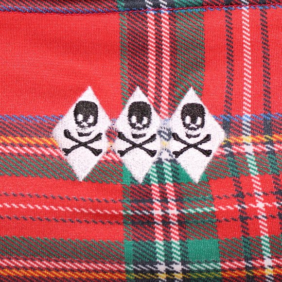 Paper Doll Production plaid/tartan top - Picture 5 of 6